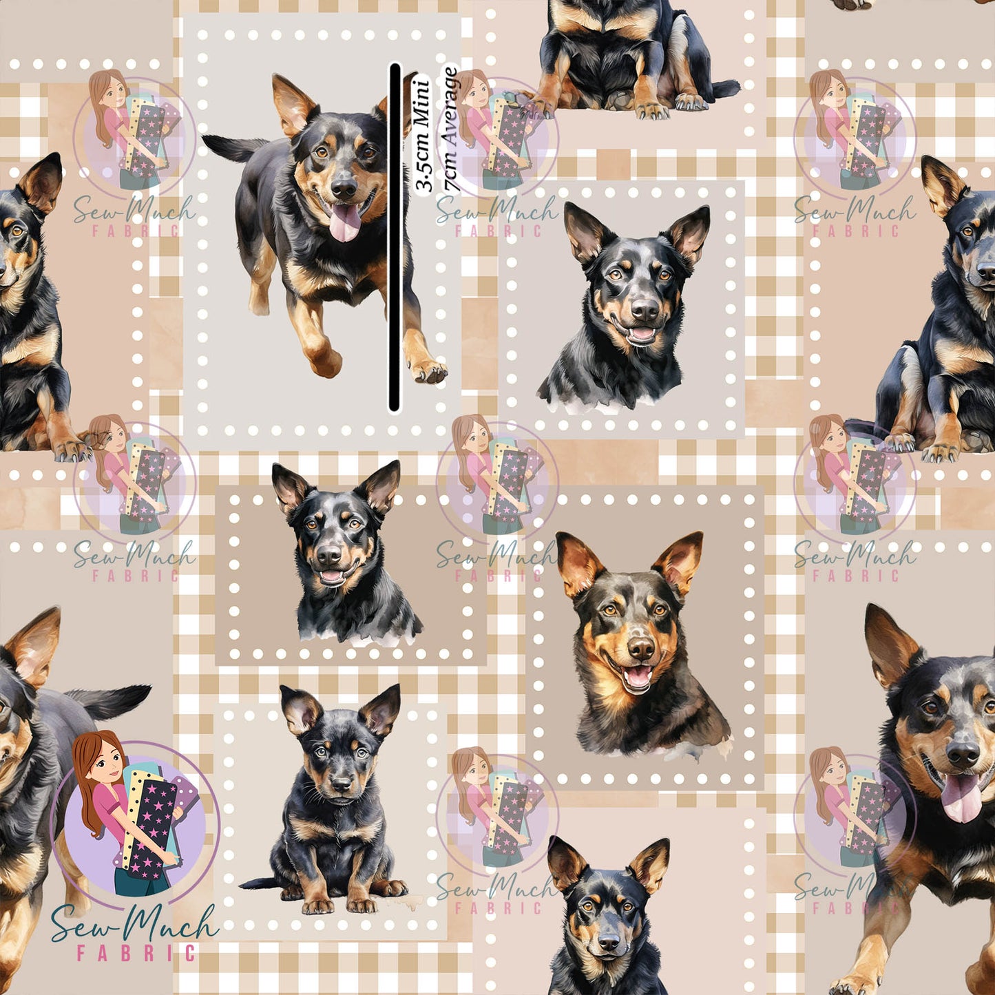 Kelpie Patchwork | Woven | Retail | MINI Scale