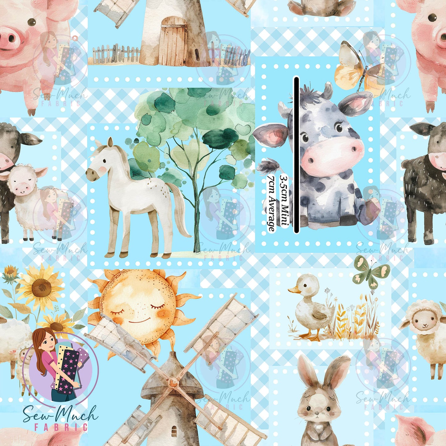 Unlimited Pre-Order: Farm Patchwork Blue