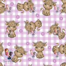 Load image into Gallery viewer, NOVEMBER Pre-Order (2): Highland Cows Purple