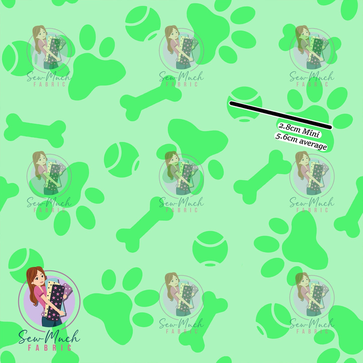 Paw Prints Green | Pre-Order |