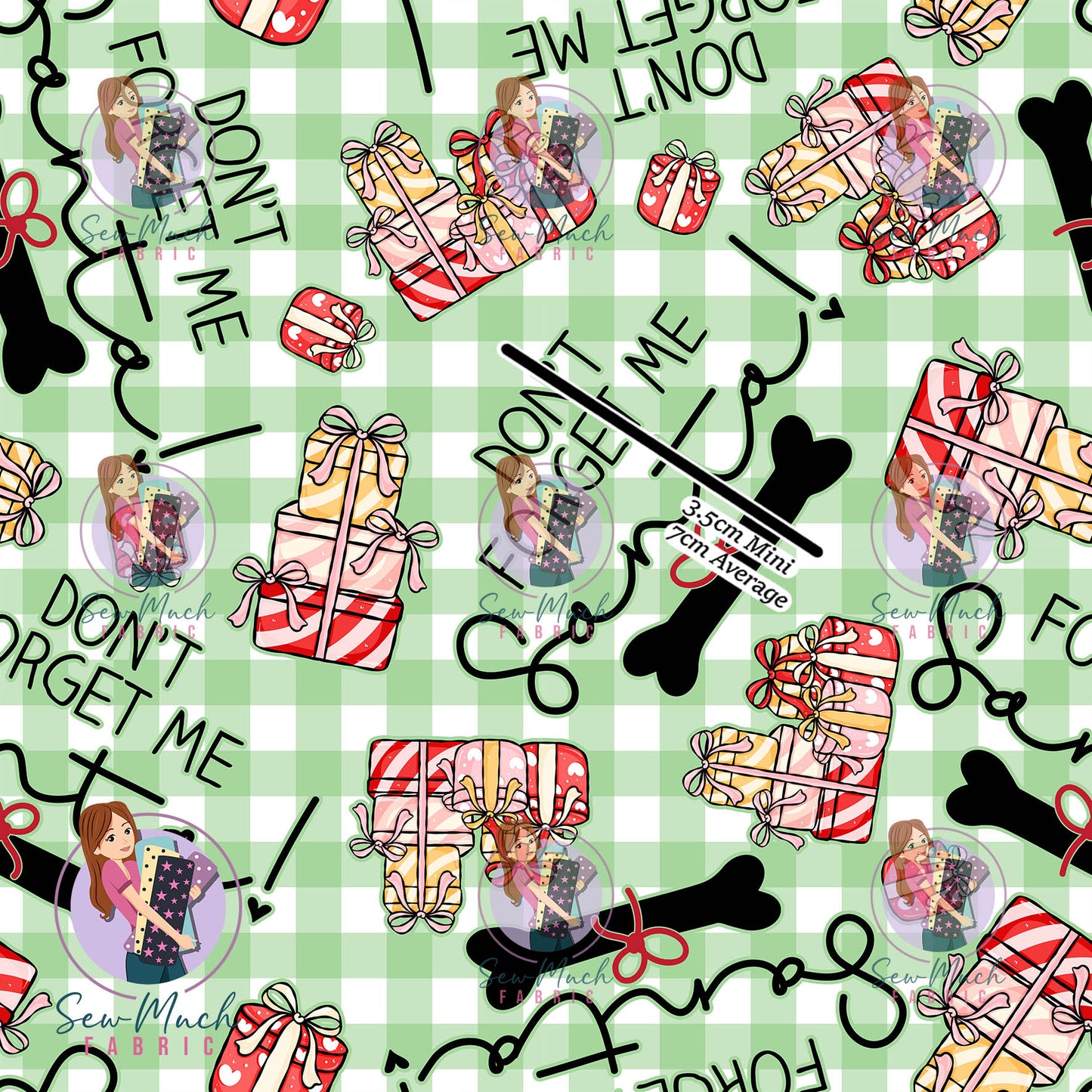 Christmas: Don't forget me Santa | Woven | Retail | MINI Scale