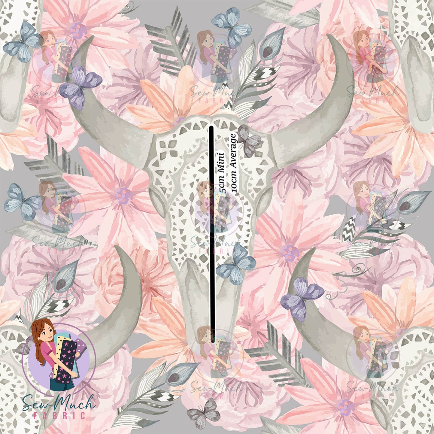 Unlimited Pre-Order: Cow Skull Pastel Floral