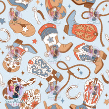 Load image into Gallery viewer, Western Boots Blue | Knit | Retail | Average Scale