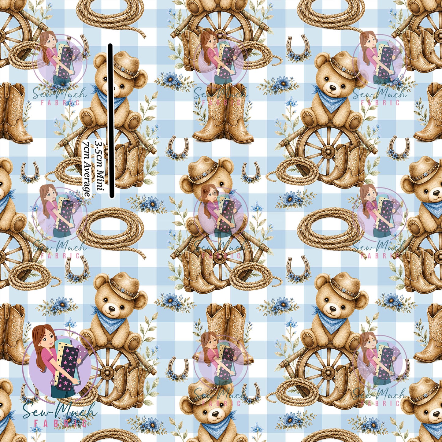 Western Bear Gingham | Woven | Retail | Average Scale