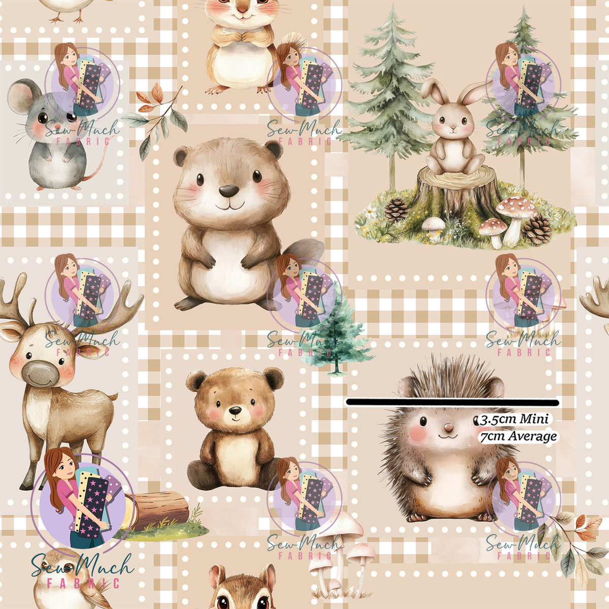 OCTOBER Pre-Order (1): Woodlands Animals Patchwork