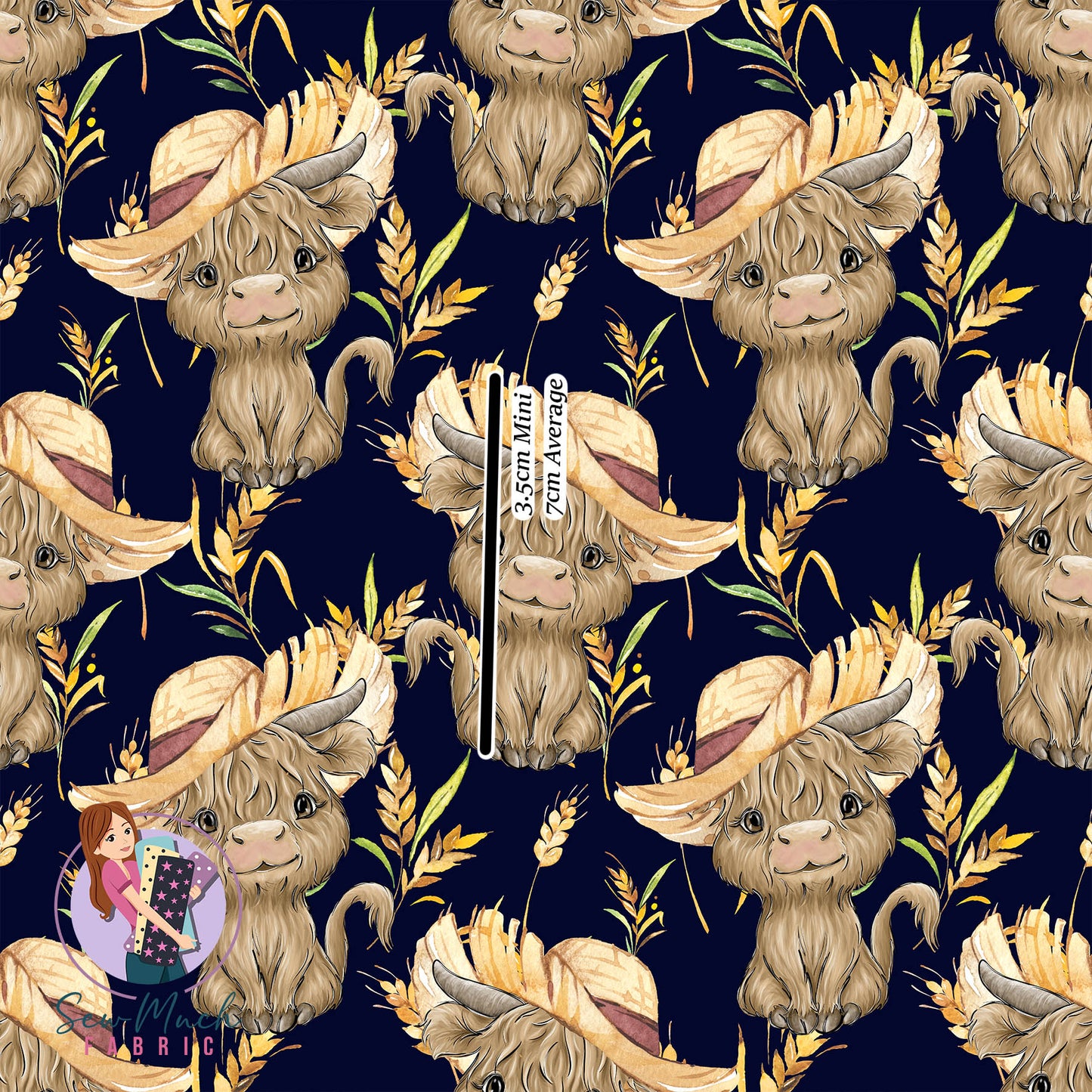 Highland Cows Farmer | Woven | Retail | Average Scale