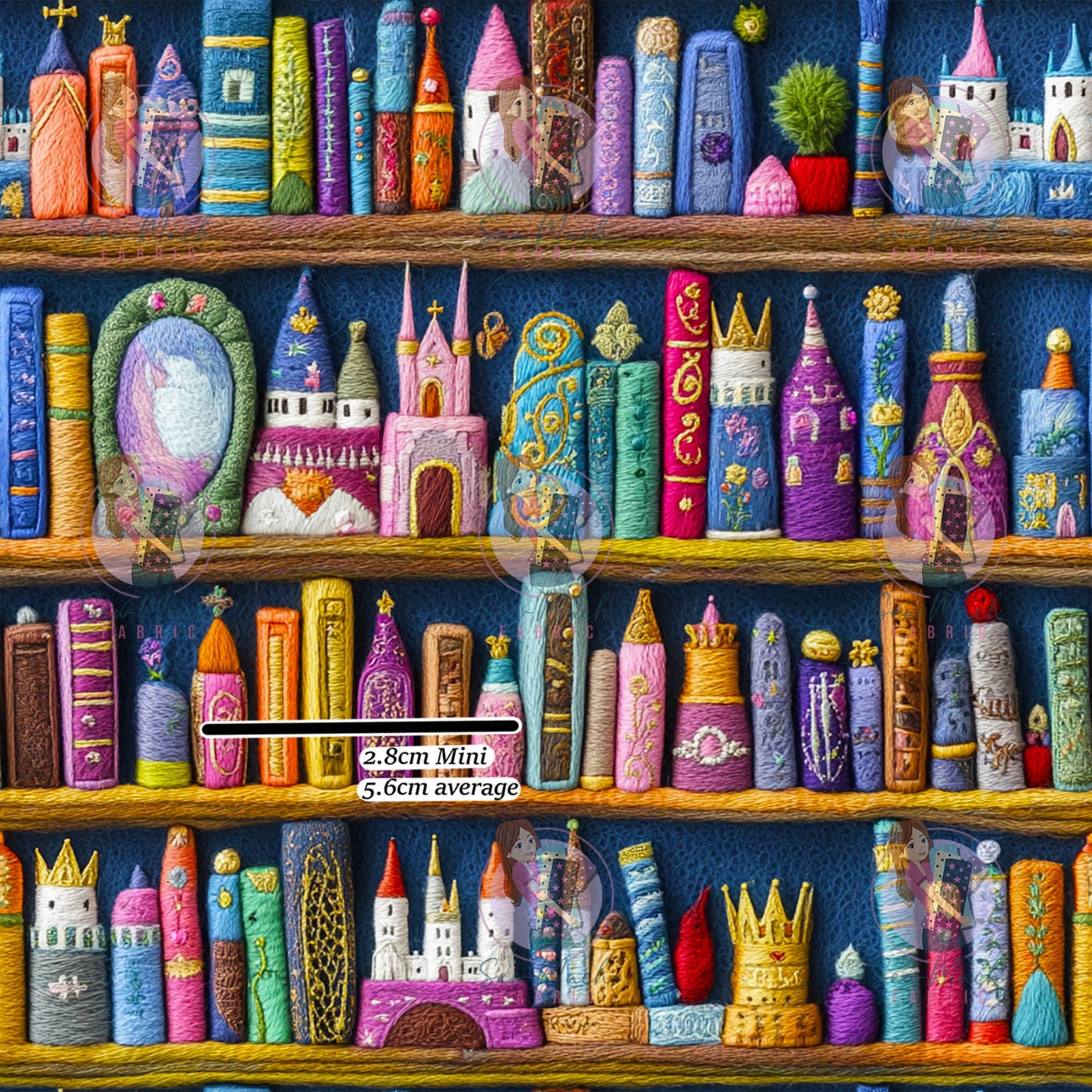 Fairytale Books | Double Flannel Fleece | Retail | Average Scale
