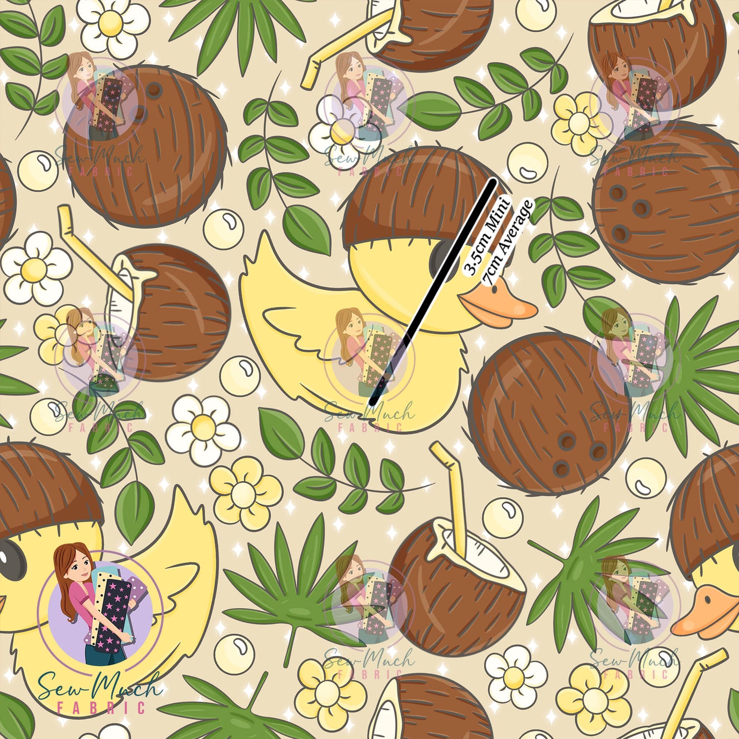 Coconut Ducks | Woven | Retail | Average Scale