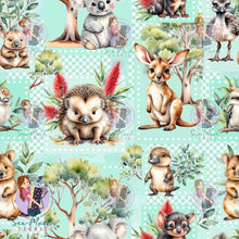 Load image into Gallery viewer, Unlimited Pre-Order: Aussie Animal Patchwork Green