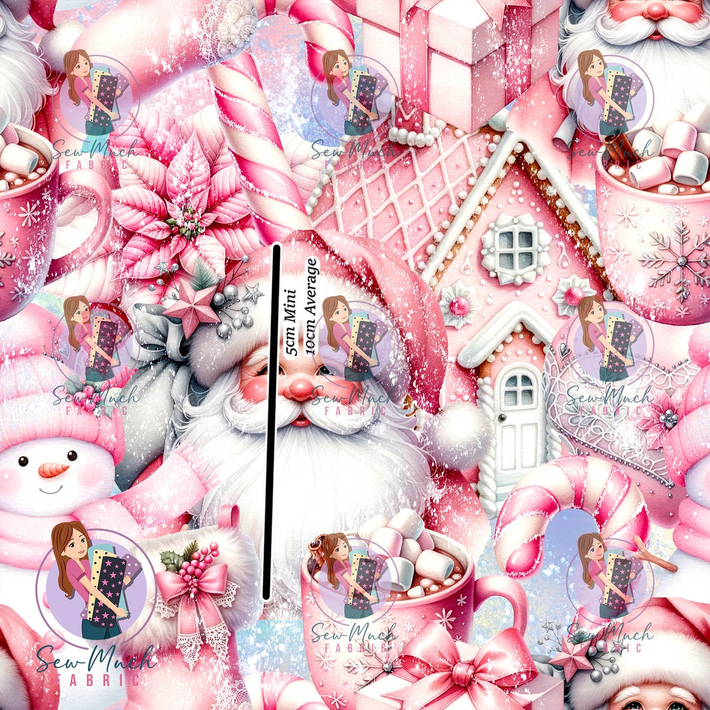 Christmas: Pink Santa | Canvas | Retail | Average Scale