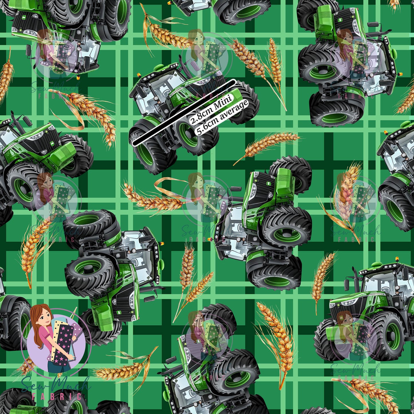 Unlimited Pre-Order: Tractors Green Plaid