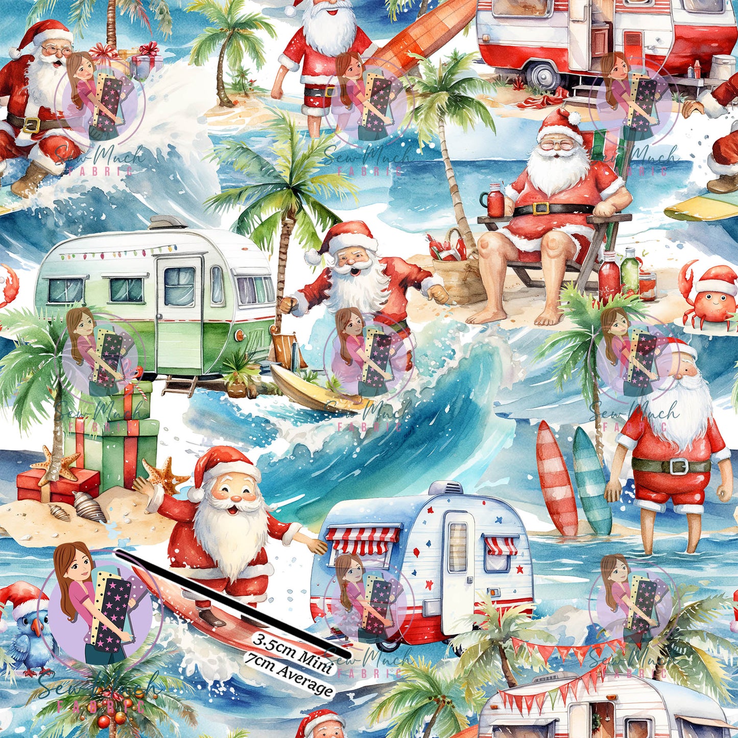 CHRISTMAS Pre-Order: Surfing Santa
