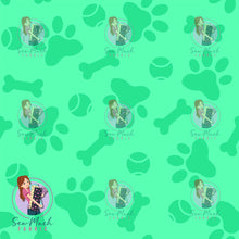 Load image into Gallery viewer, Paw Prints Aqua Green | Pre-Order |