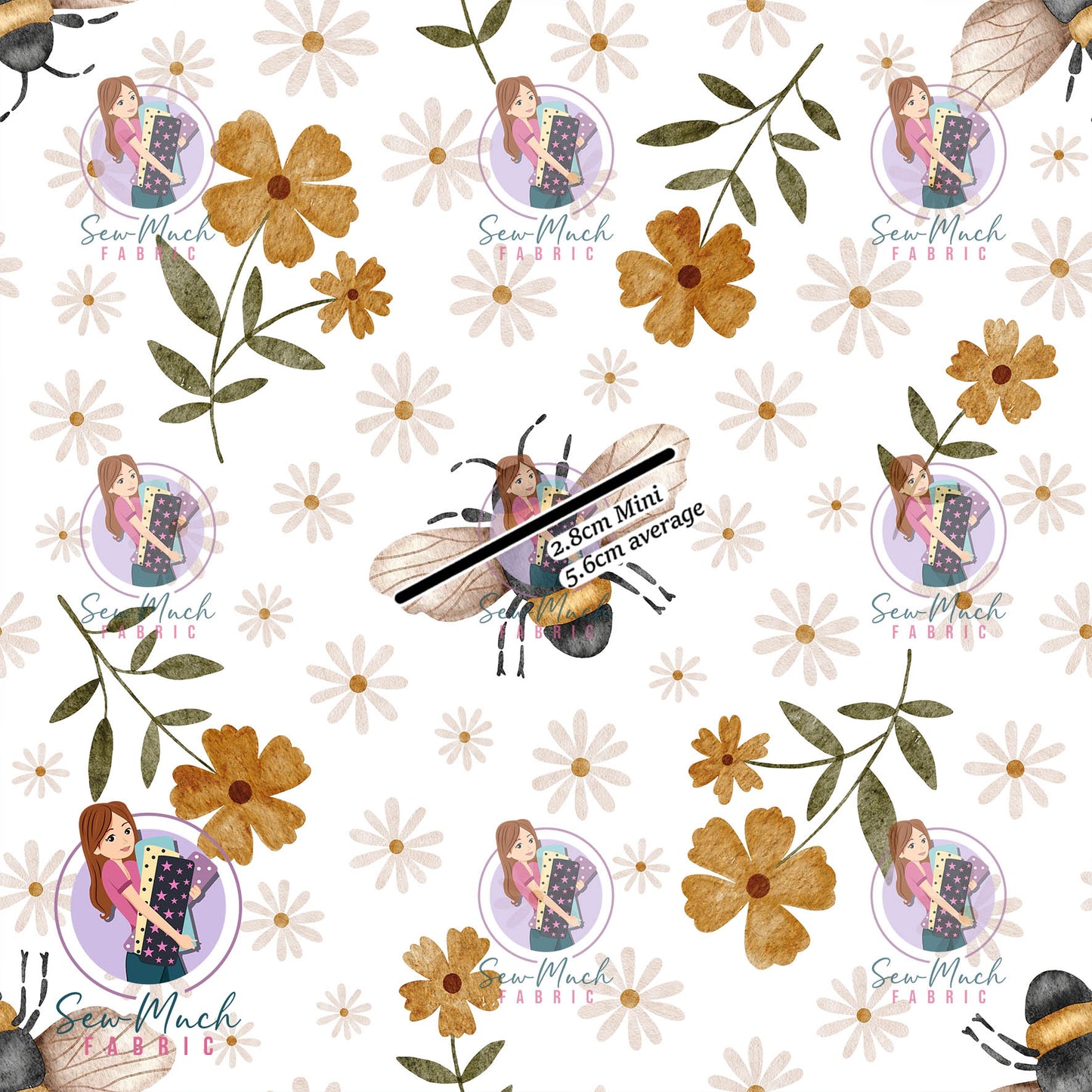 Floral Bee | Woven | Retail | Average Scale