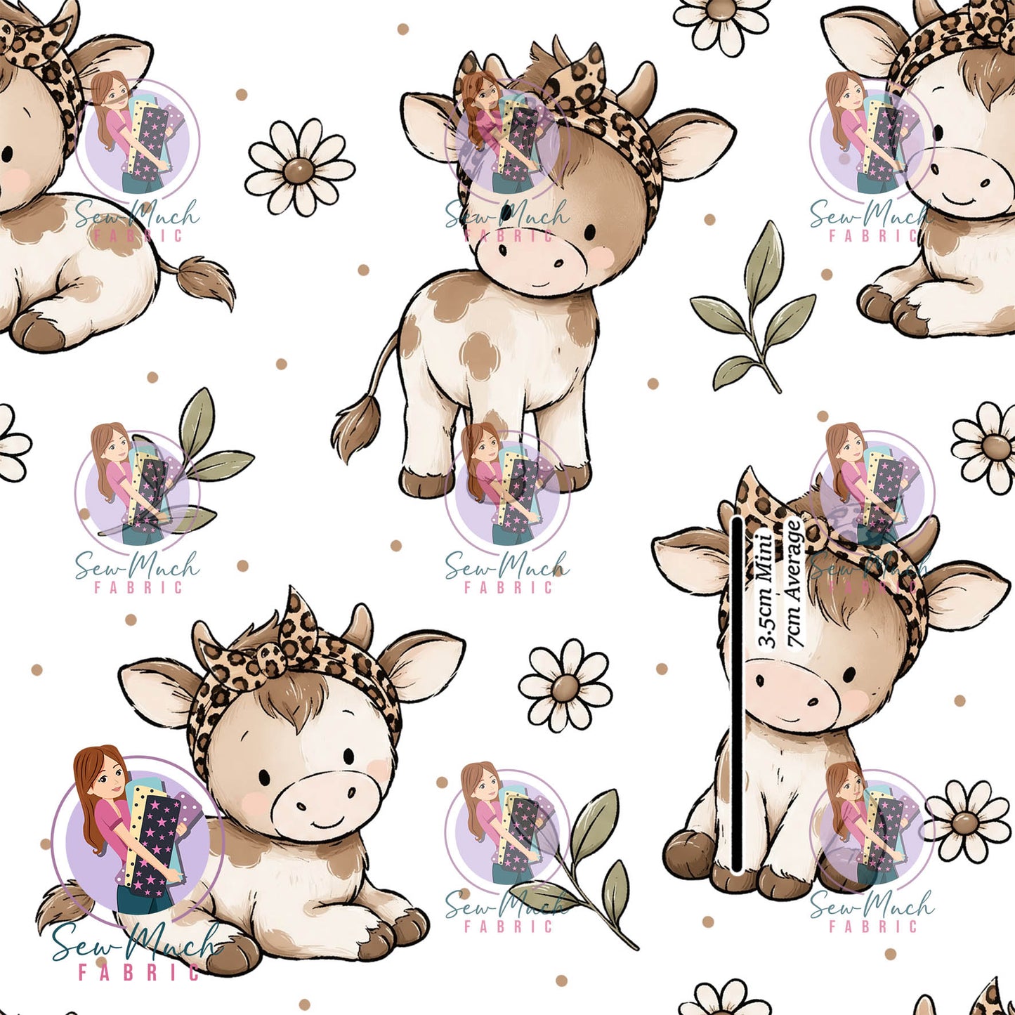 Cute Cow Daisy | Knit | Retail | Average Scale