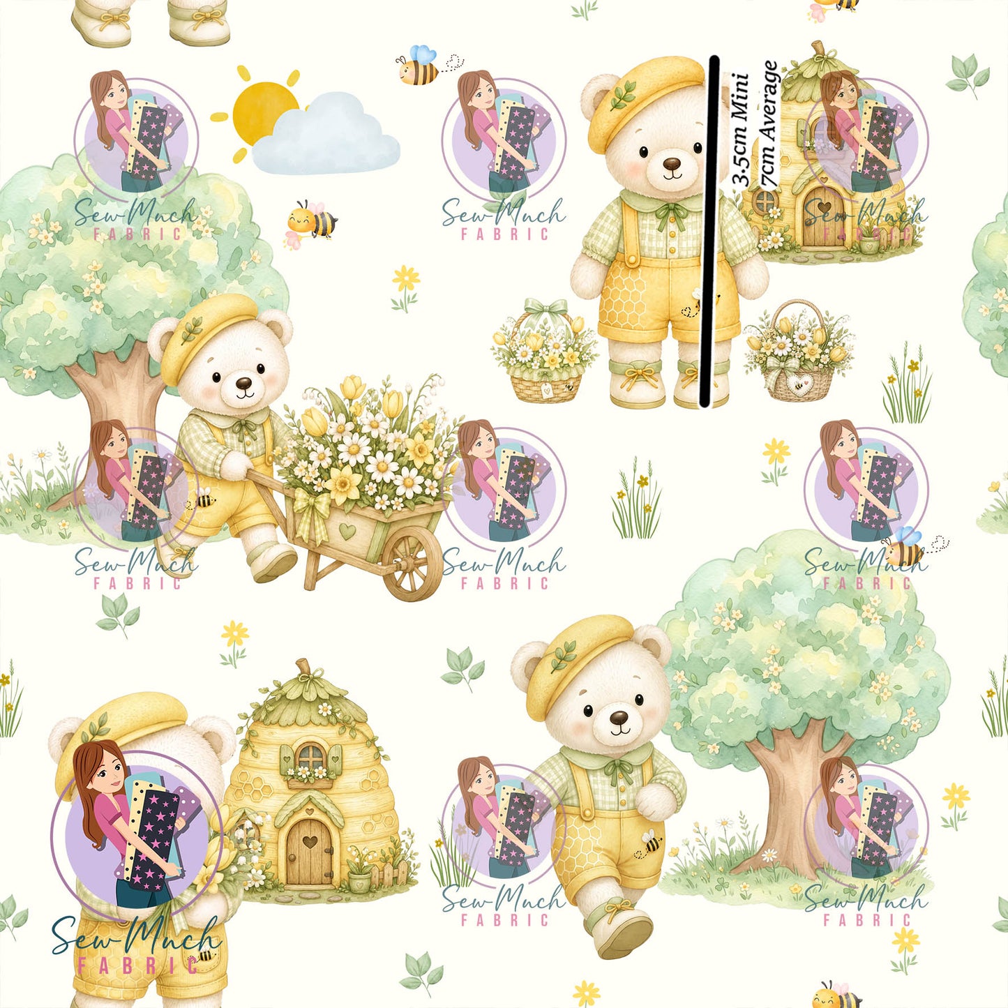 Yellow Bears | Woven | Retail | Average Scale