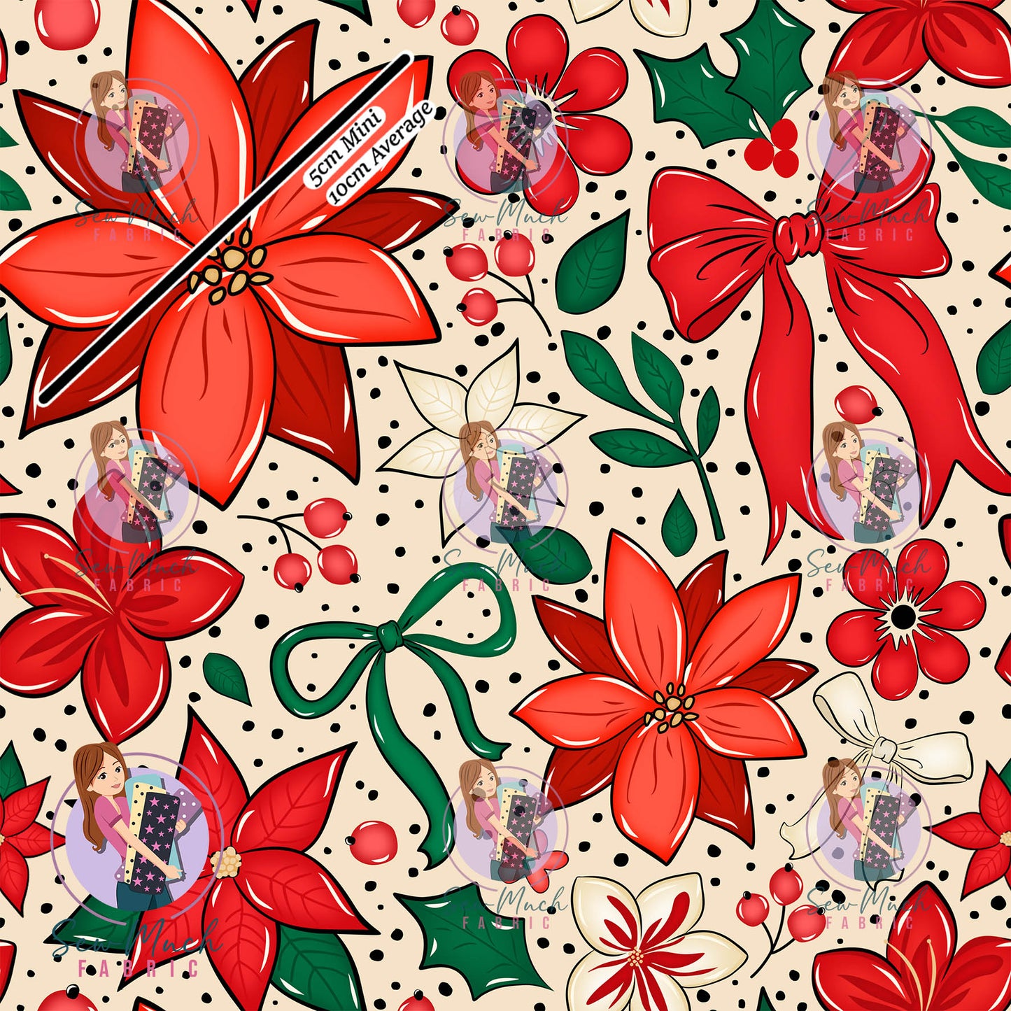 Christmas: Floral NOELLE | Woven | Retail | Average Scale