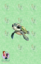 Load image into Gallery viewer, NOVEMBER Pre-Order (2): Green turtles | PANEL |