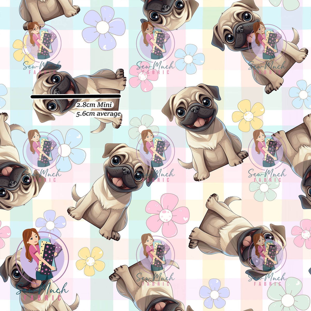 SEPTEMBER Pre-Order (2): Pug Floral