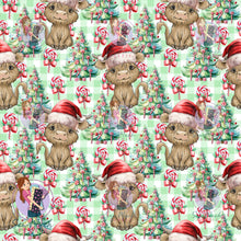 Load image into Gallery viewer, Christmas: Highland Cow Candy Lane | Knit | Retail | MINI Scale