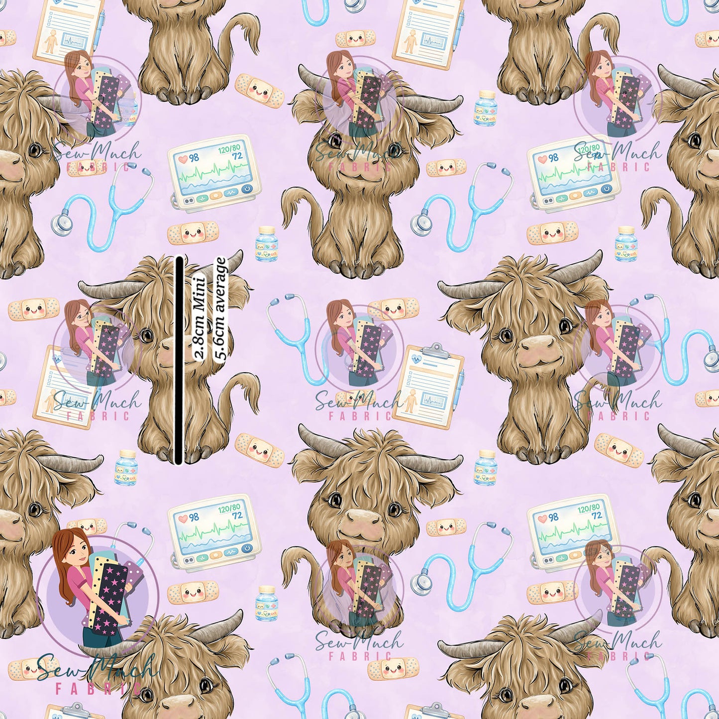 Highland Cow Medical | Woven | Retail | Average Scale