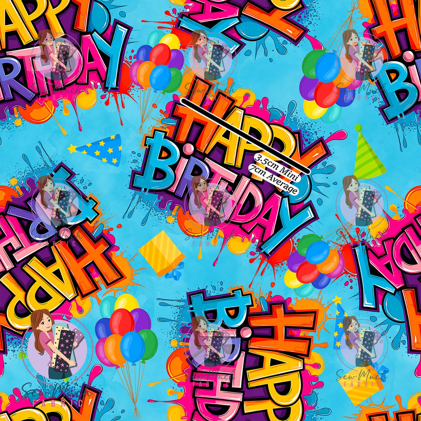 Happy Birthday Blue | Knit | Retail | Average Scale