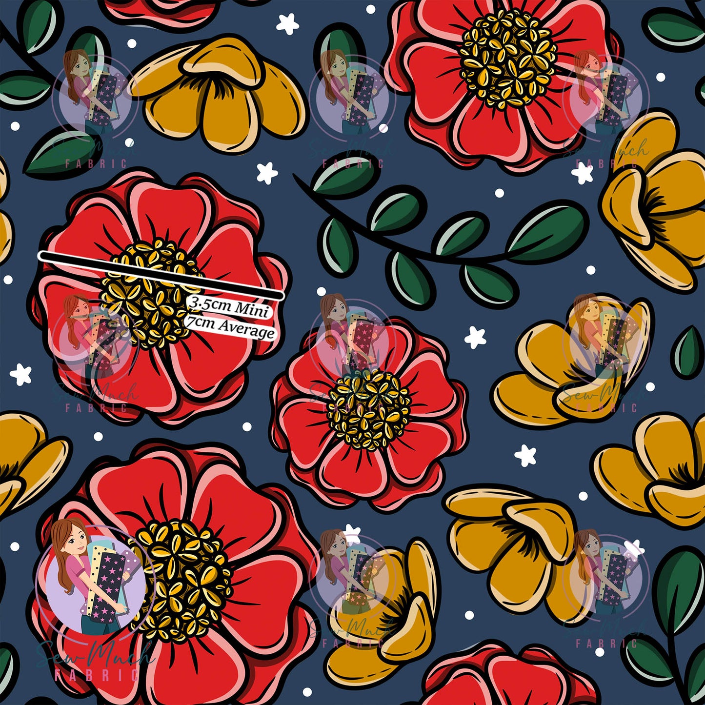 Christmas: Floral GABRIELLA | Woven | Retail | Average Scale