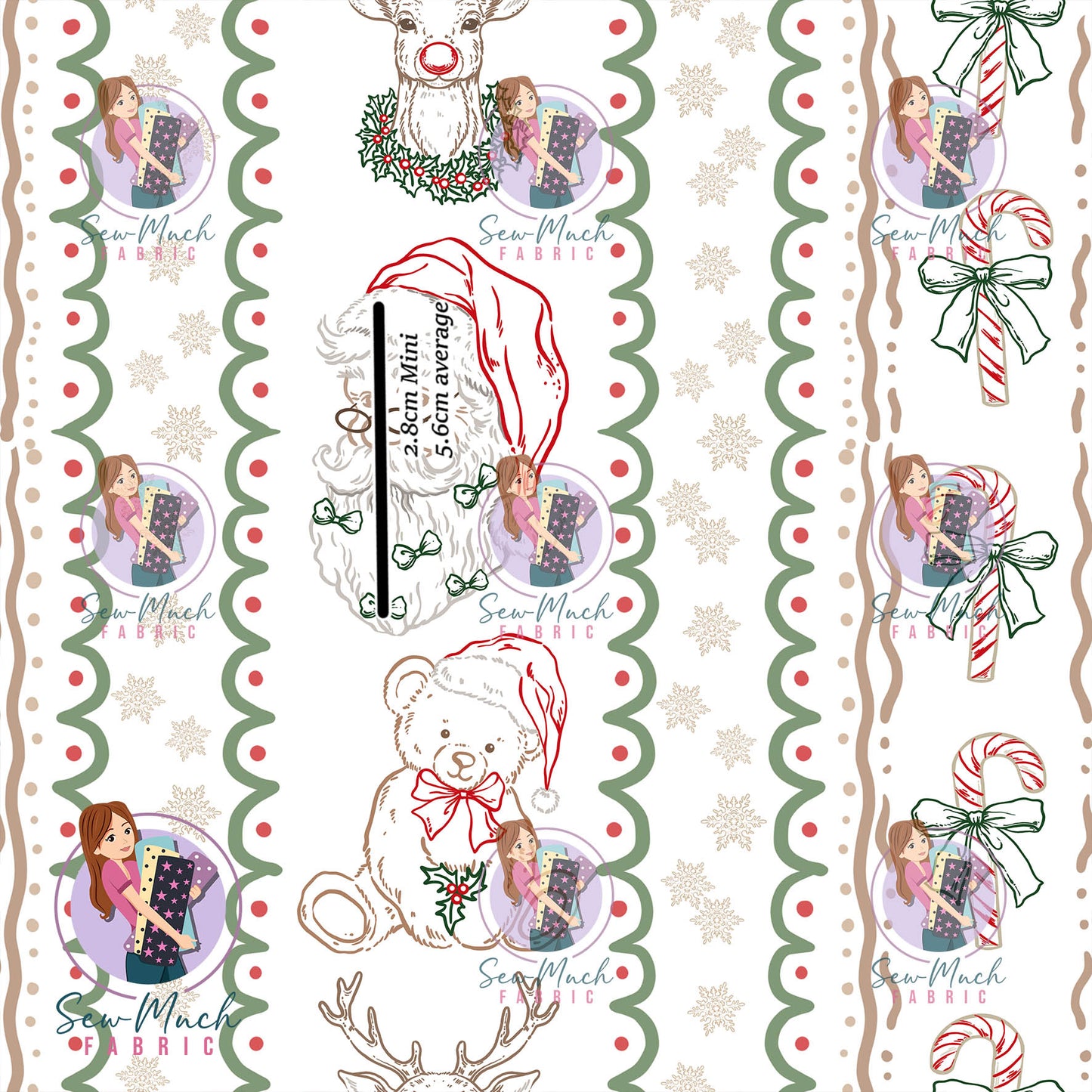 CHRISTMAS Pre-Order: Christmas Red & Green Stripes