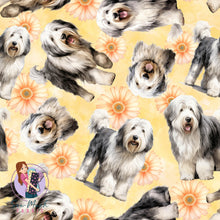 Load image into Gallery viewer, Old English Sheepdog FLORAL | Woven | Retail | Average Scale