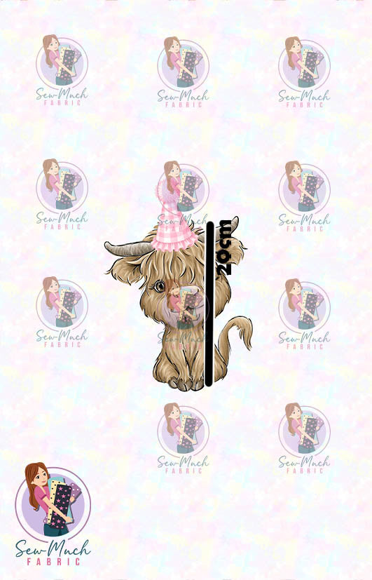 AUGUST Pre-Order (1): Highland Cow Birthday PANEL