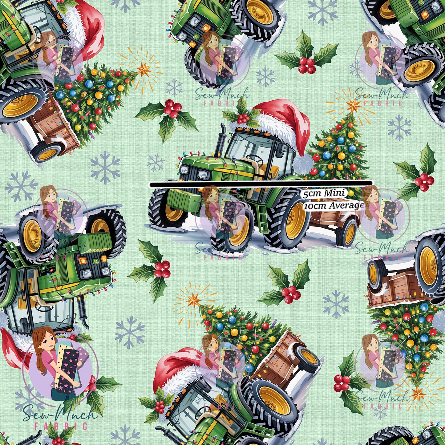 Christmas: Tractor Green | Knit | Retail | Average Scale