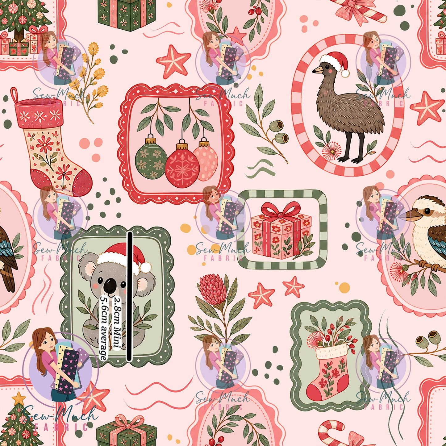 Christmas: Australian Animal Stamps | Knit | Retail | Average Scale