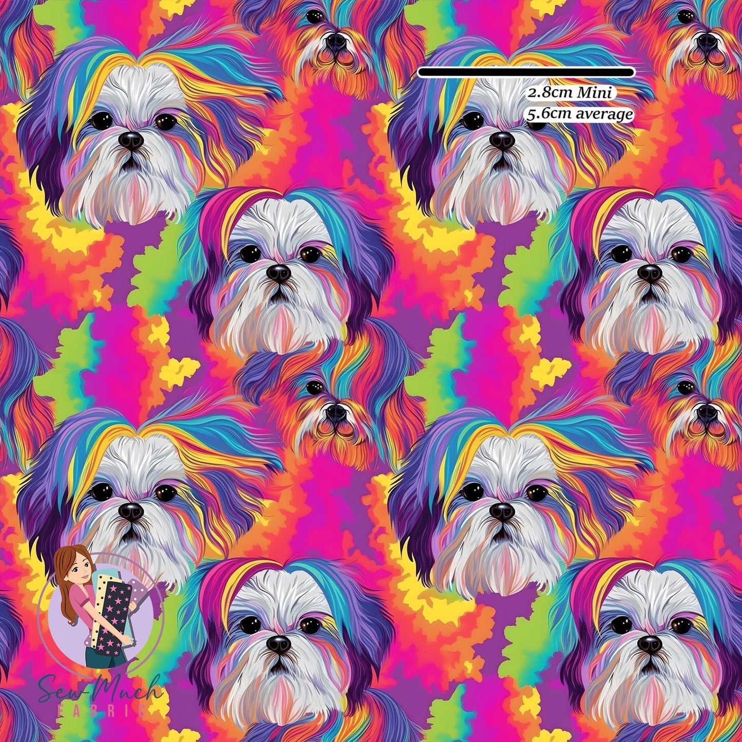 Colourful Shih Tzu | Woven | Retail | Average Scale