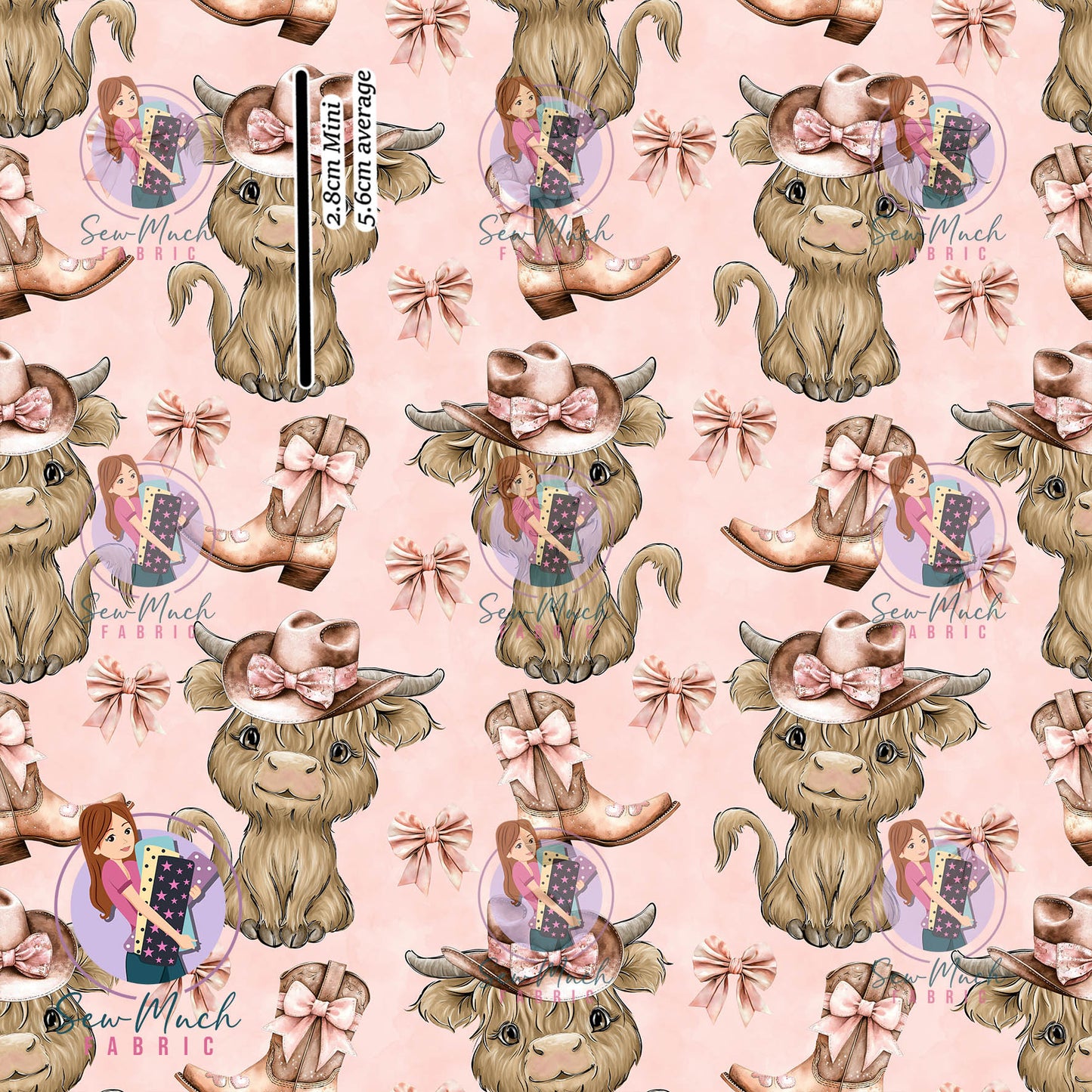 AUGUST Pre-Order (2): Highland Cow Pink Boots