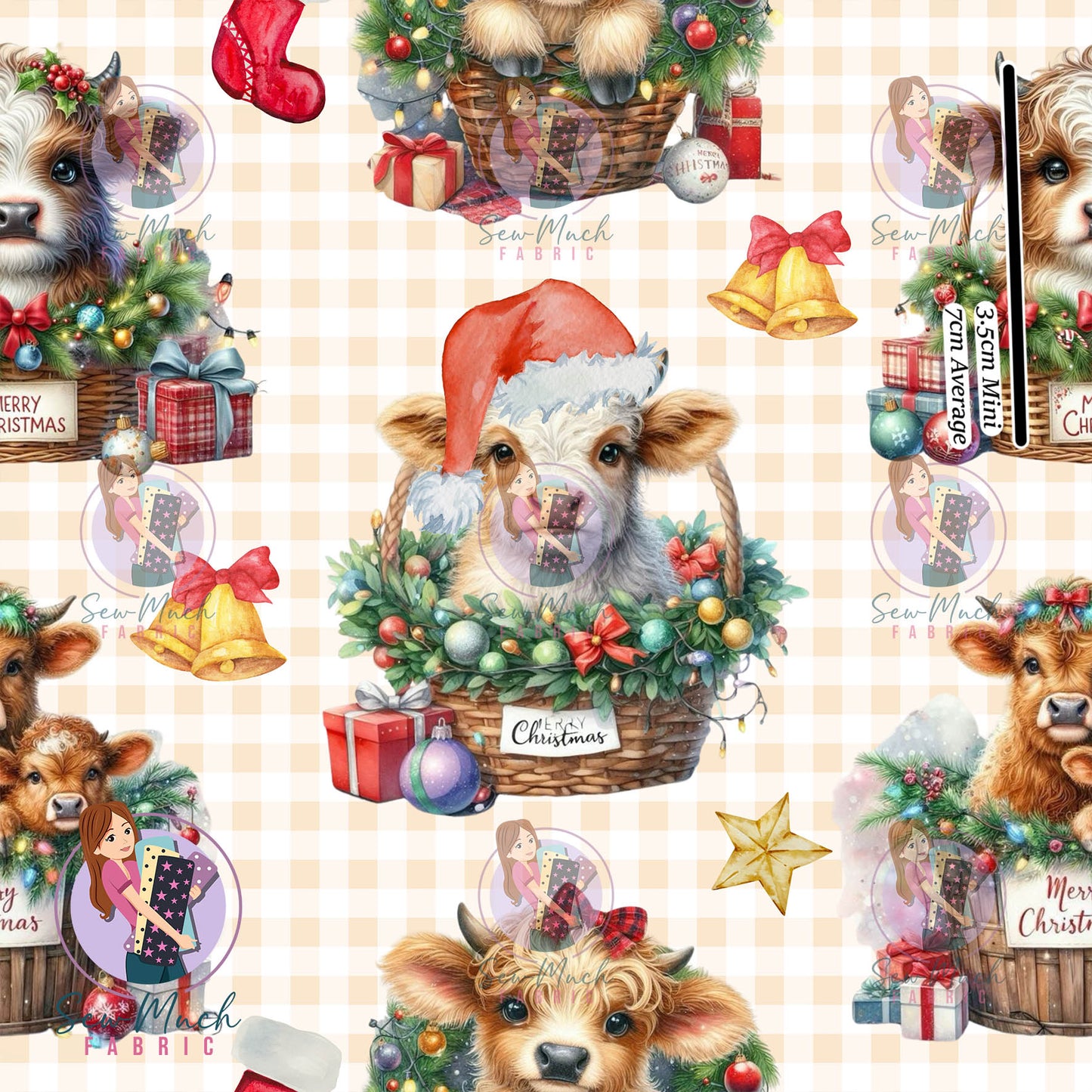 CHRISTMAS: Christmas Cows | Knit | Retail | Average Scale