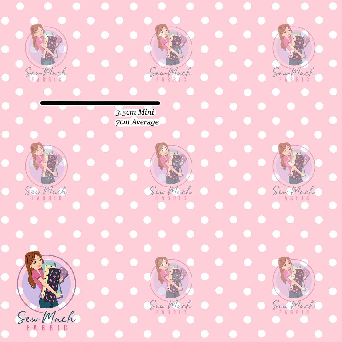 Pink polka | Woven | Retail | Average Scale