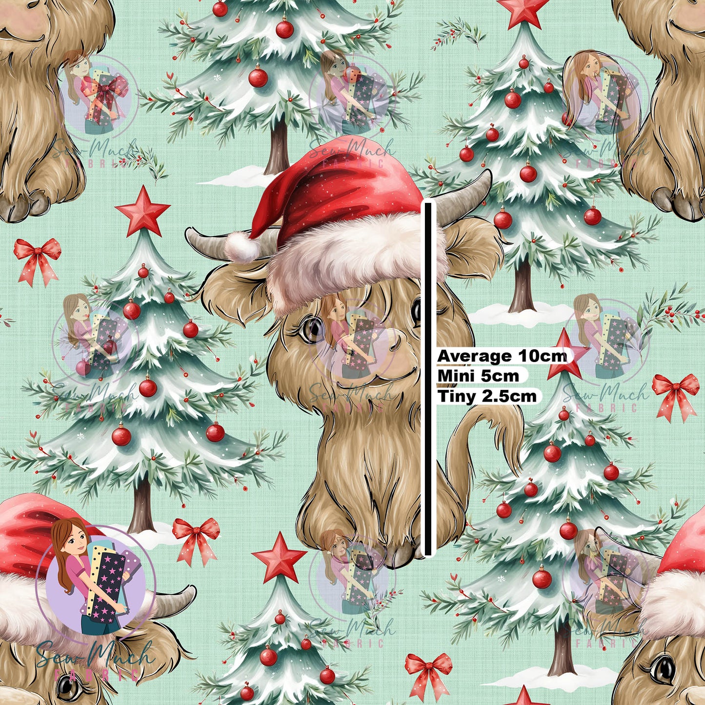 Christmas: Highland Cows Tree | Knit | Retail | MINI Scale