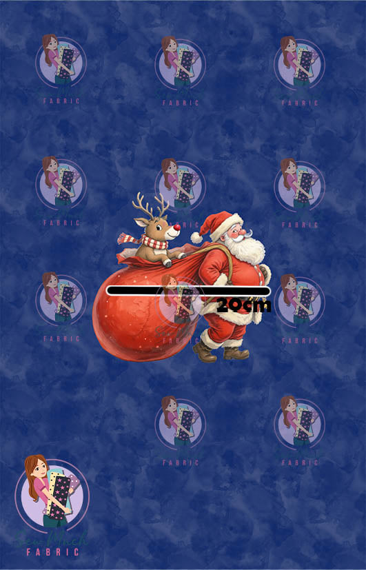 CHRISTMAS Pre-Order: Santa Sack Navy PANEL