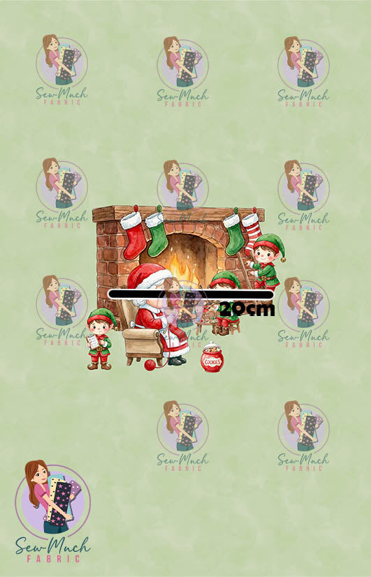 CHRISTMAS Pre-Order: Mrs Claus Green PANEL