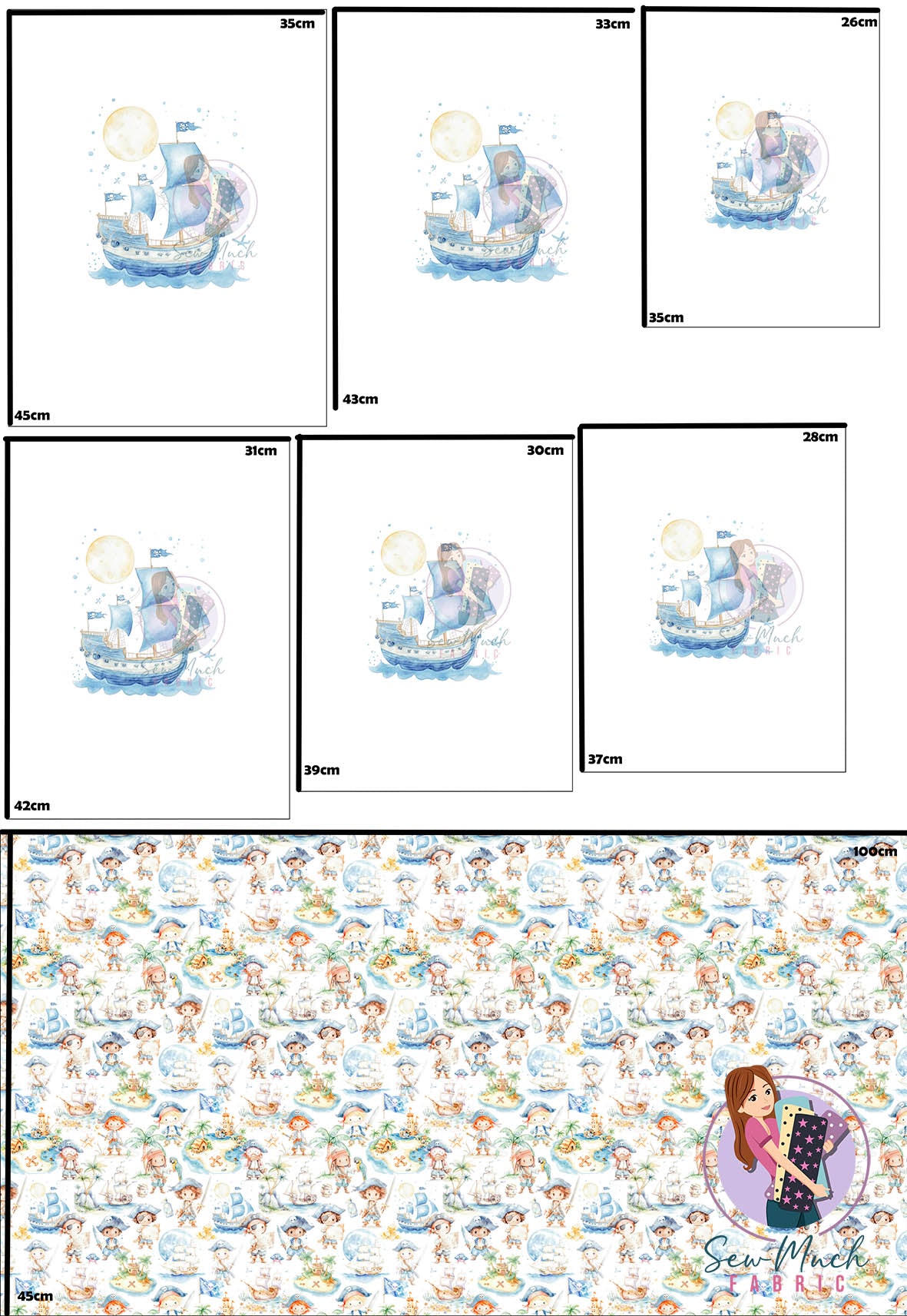 Unlimited Pre-Order: Pirates 'PANEL FOR ROMPERS'