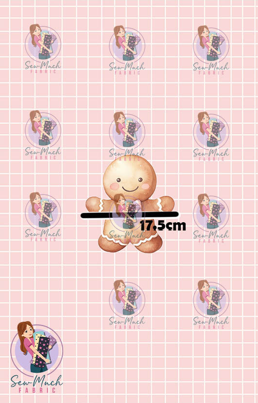 CHRISTMAS Pre-Order: Gingerbread Pink PANEL