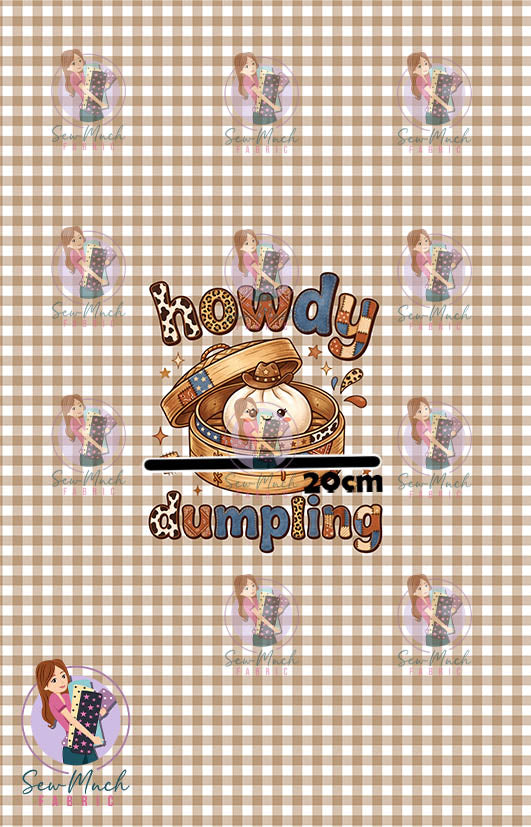 JULY Pre-Order (1): Howdy Dumpling Gingham PANEL
