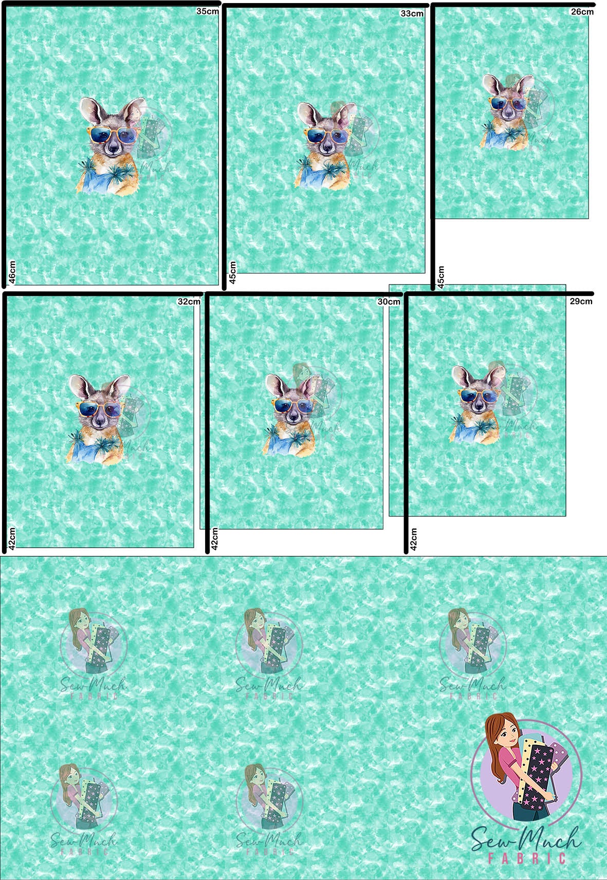 MAY Pre-Order (1): Cool Wallaby 'PANEL FOR ROMPERS'