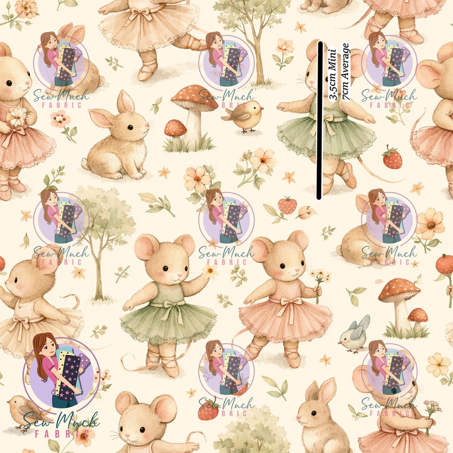 Mouse Floral | Knit | Retail | MINI Scale