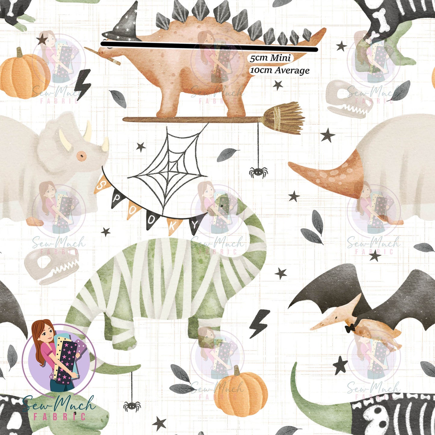 Spooky Dinos | Woven | Retail | Average Scale