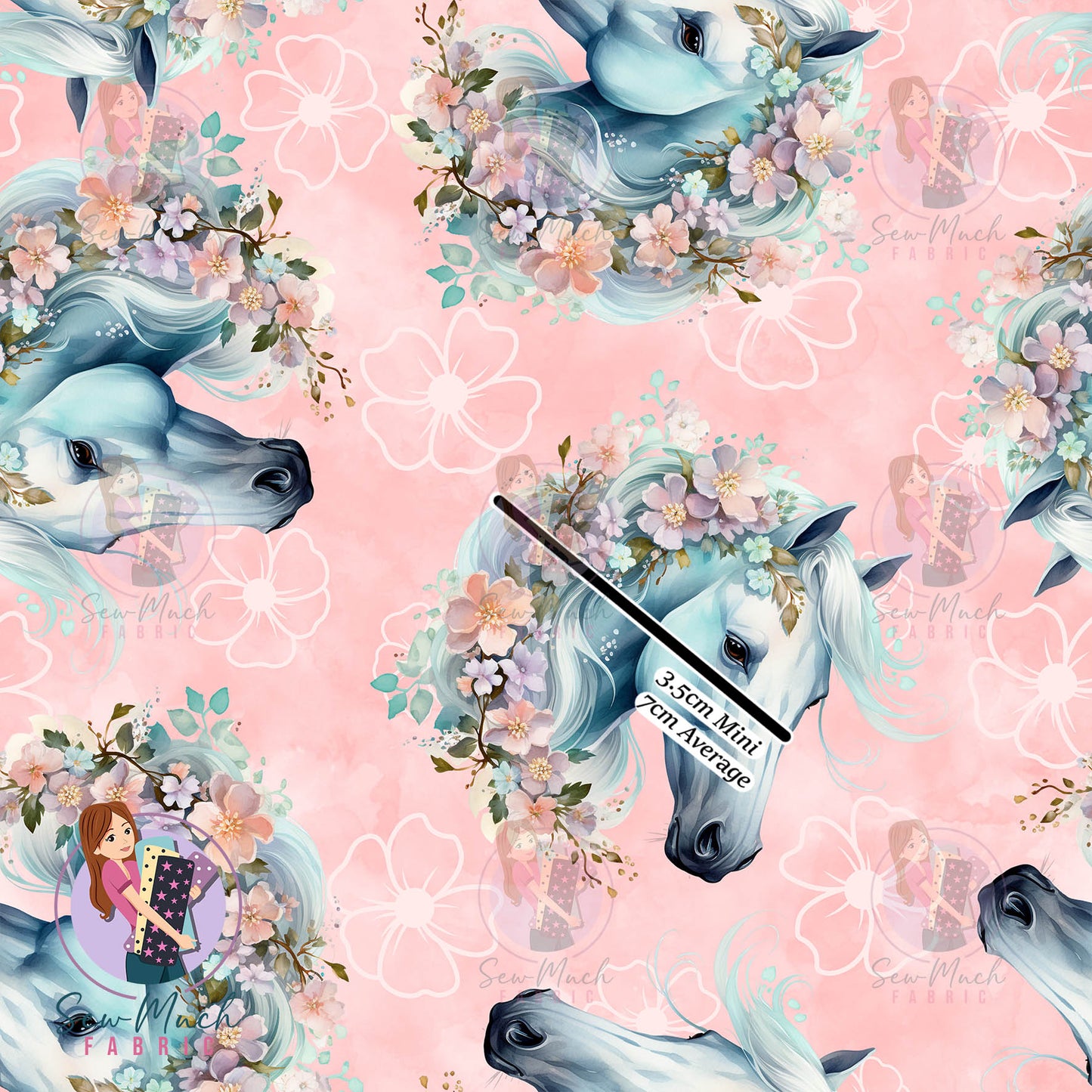 Unlimited Pre-Order: Floral Horses Pink