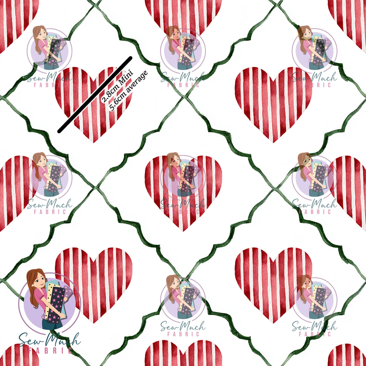 Christmas: Hearts | Woven | Retail | MINI Scale