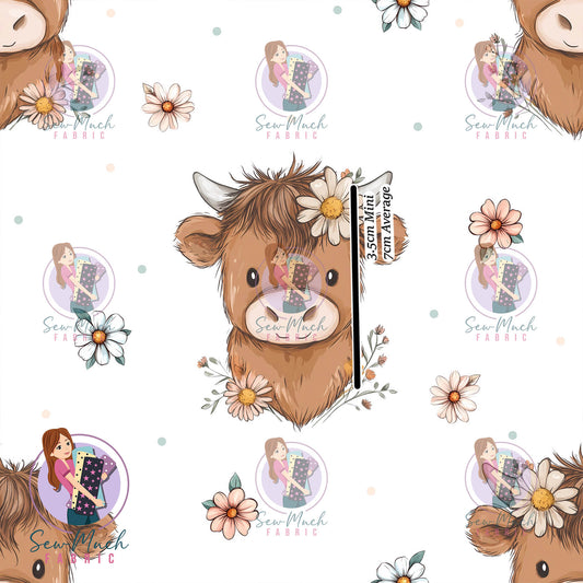 Adorable Cows & Flowers | Woven | Retail | Average Scale