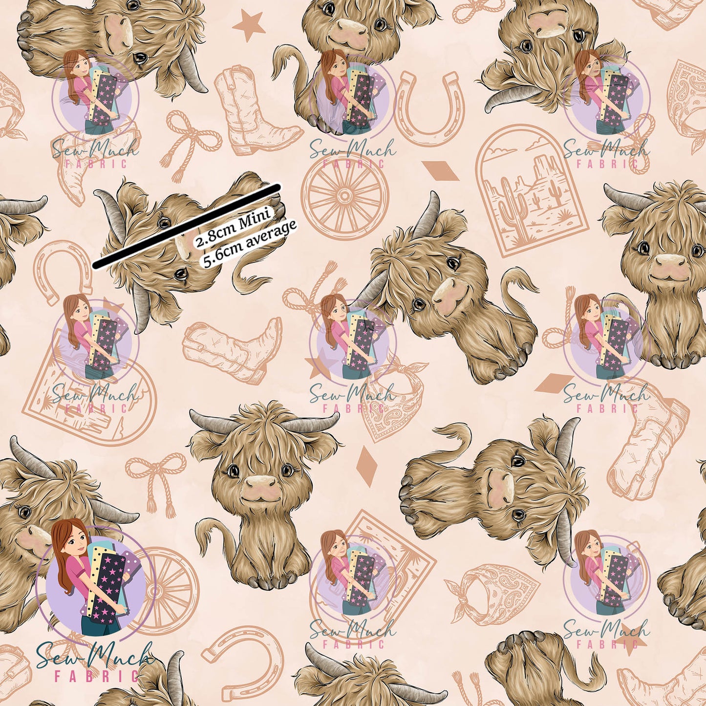 AUGUST Pre-Order (2): Highland Cow Western Beige