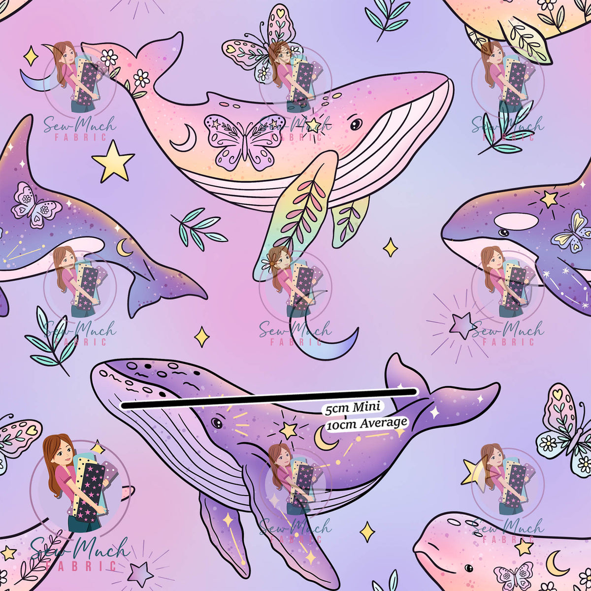 OCTOBER Pre-Order (2): Whales (Pink & Purple)